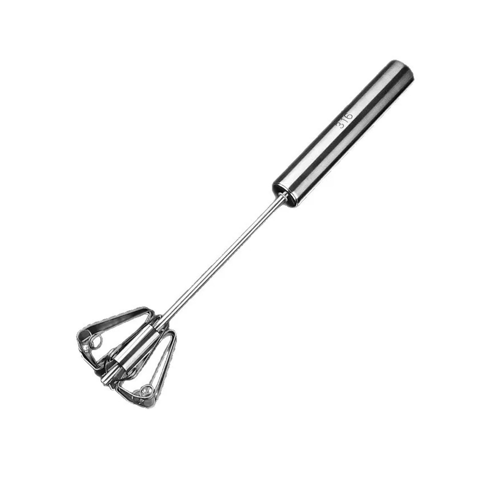 Batidor De Huevos SemiautomáTico Batidor semiautomático de acero inoxidable de 3 piezas