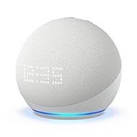 Echo Dot con orologio (5ª generazione, modello 2022) | Altoparlante intelligente Wi-Fi e Bluetooth,...
