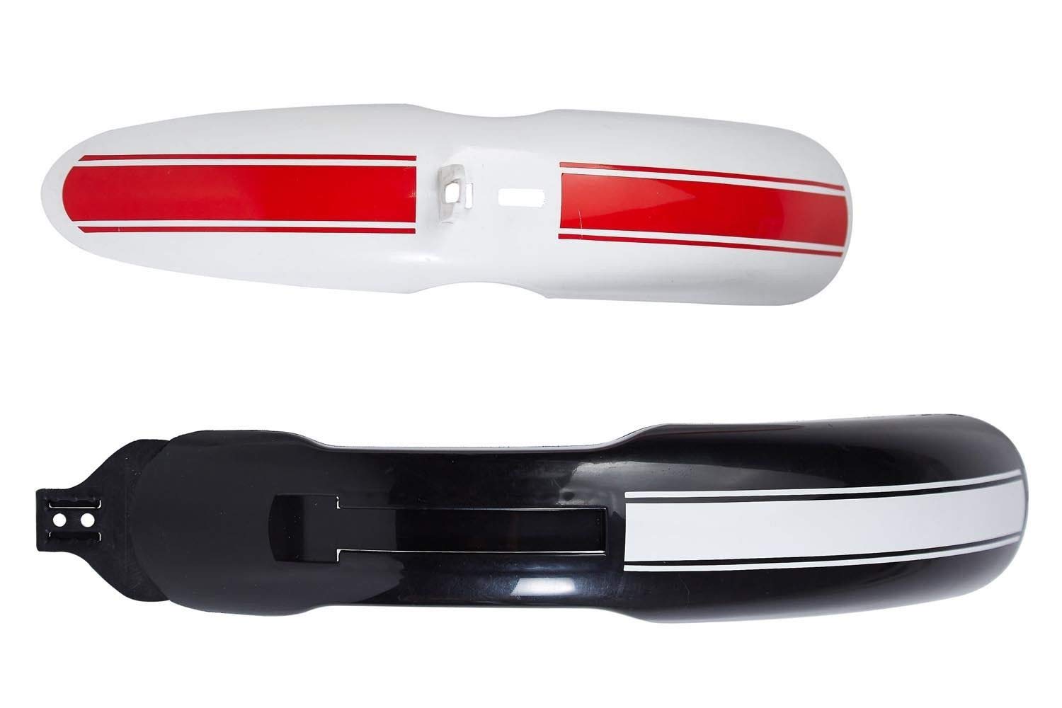 Schutzblech Set Kinderfahrrad 12' und 16' Schutzbleche Regenschutz Mudguard, Farbe:rot/schwarz, Herstellernummer:BLOC81599731BD, Größe:16 Zoll Sport & Freizeit