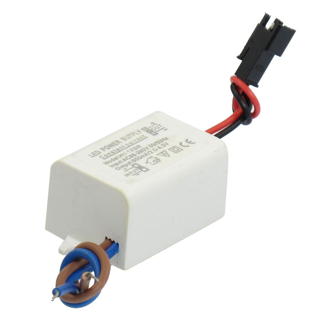 Pilote LED 1x3W transformateur d'alimentation électronique 110V 220V 600mA