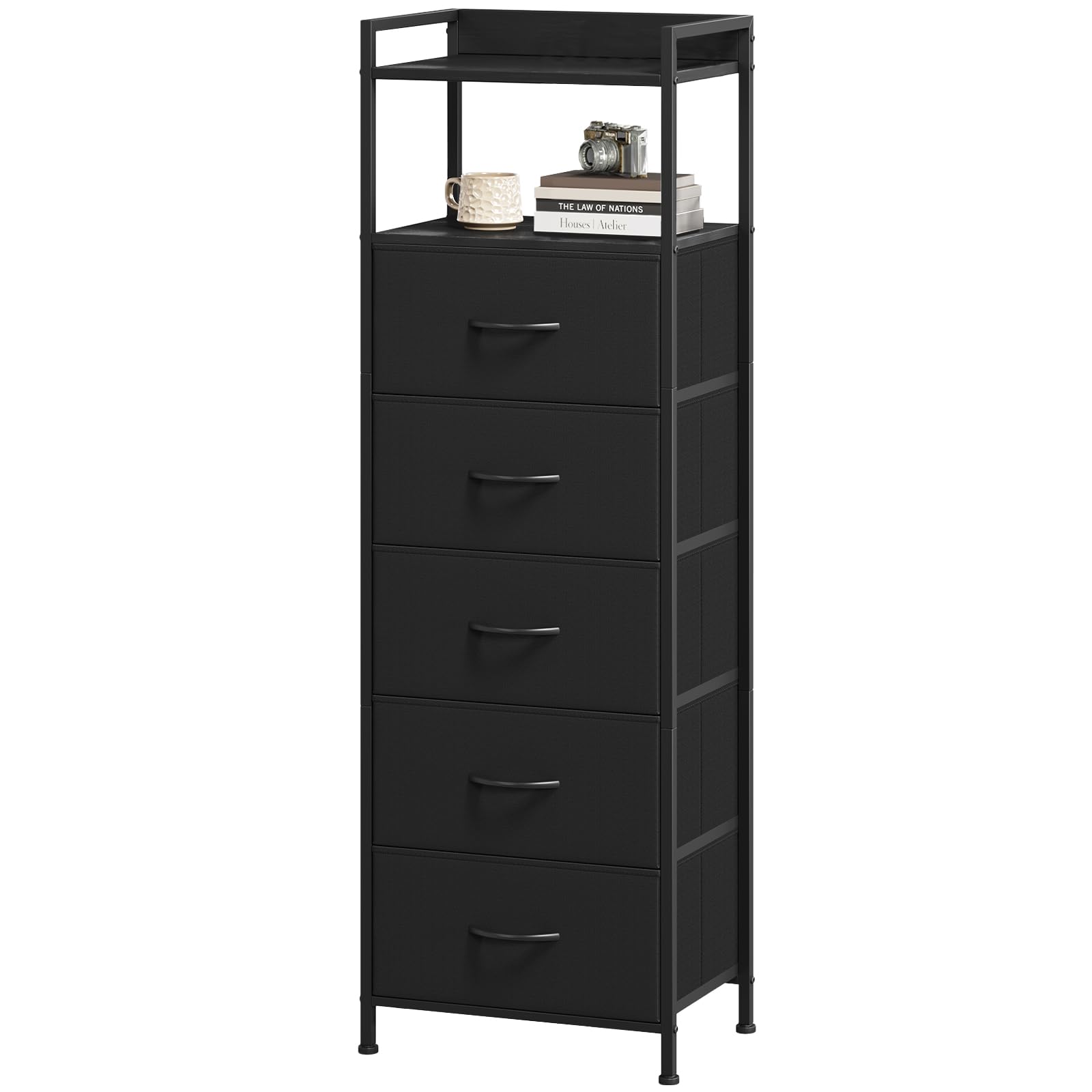 Photo 1 of Somdot 5-Drawer Tall Dresser Nightstand