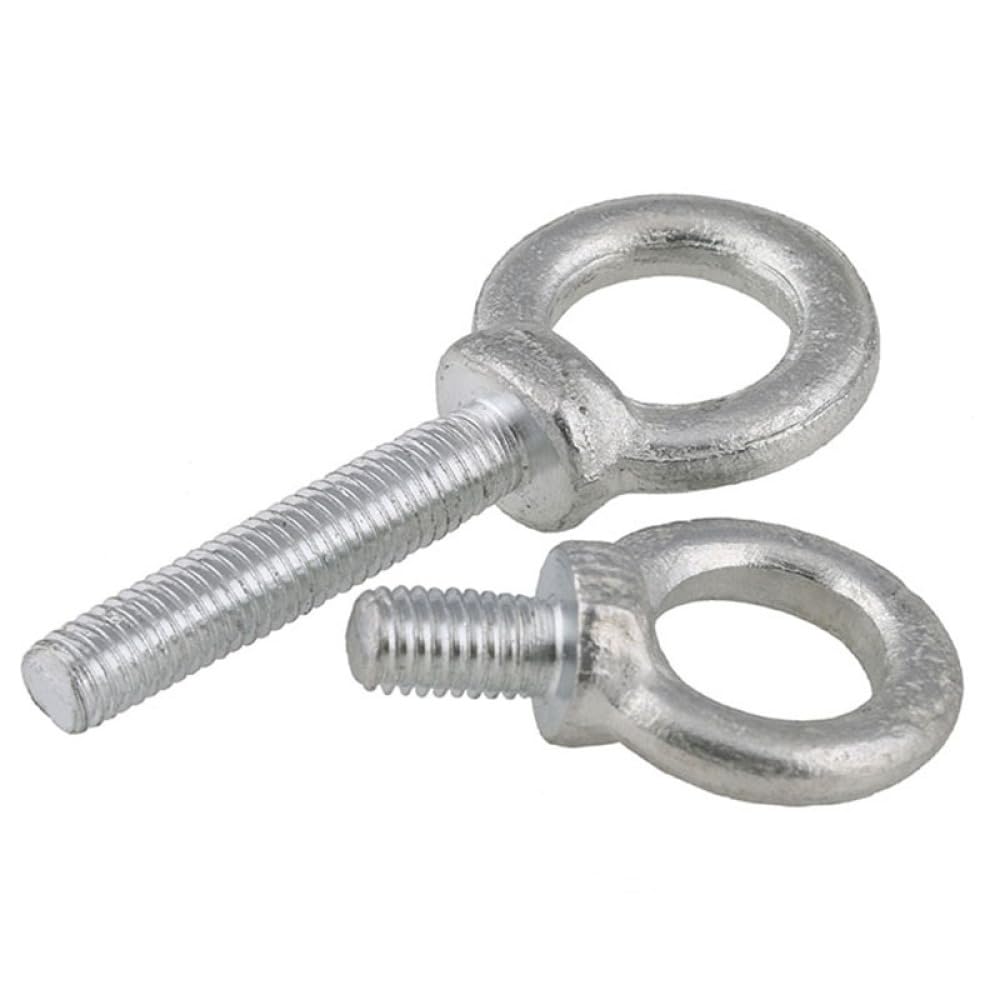 Perno de ojo de elevación,pernos de anclaje, 5 uds perno de ojo de elevación marina perno de ojo bucle agujero for Cable cuerda elevación Zinc plateado M6 M8 M10 M12 M14 M16 M18 M20 ( Color : 5pcs , S
