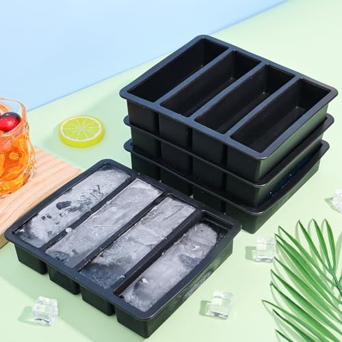 Molde rectangular para cubitos de hielo de silicón miniatura 3