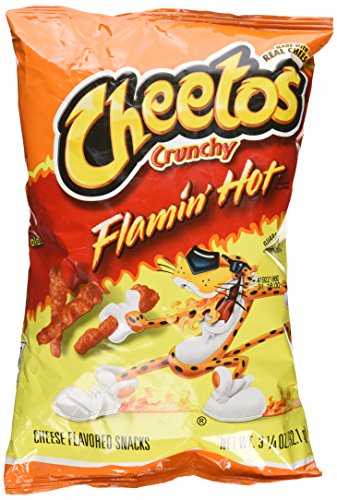 Cheetos Cheese Crunchy FLAMMIN' HOT!!!!! (Made With Real Cheese) (3.25 Oz. XX-large - 7 Pack) (23 Oz. In All)