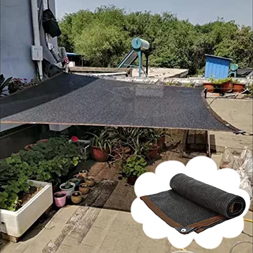 Voile d'ombrage respirante noire 10 x 20 m : filet de protection pour serre et pergola