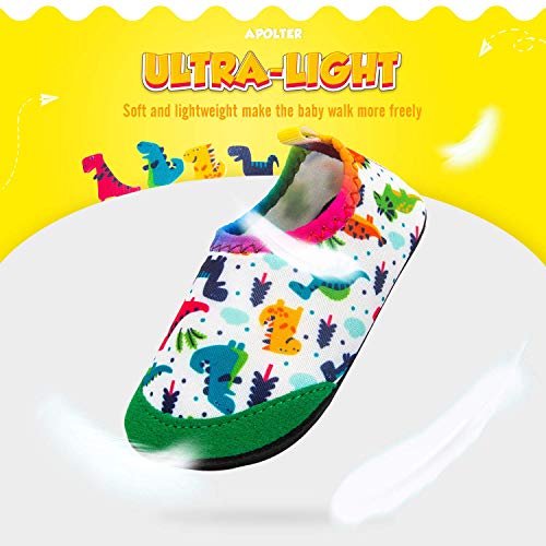 Apolter Baby Boys And Girls Swim Water Shoes Barefoot Aqua Socks Non-Slip For Beach Pool Toddler Kids #TOP4