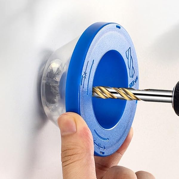 Colector de polvo de taladro, cubierta protectora de polvo para brocas – Accesorio de taladro recogedor de polvo, protector antisalpicaduras para un espacio de trabajo más limpio - 1