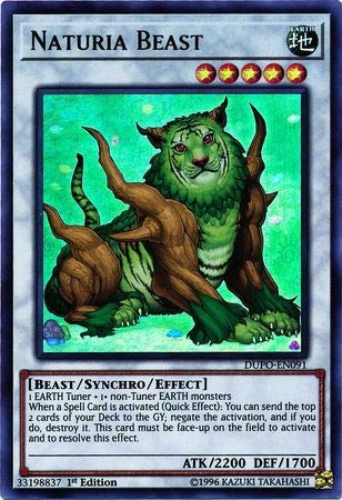 Yu-Gi-Oh! - Naturia Beast - DUPO-EN091 - Ultra Rare - 1st Edition