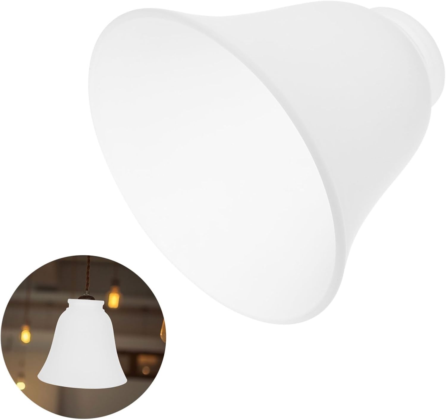 Hanging Lamp Frosted Glass Shade Replacement for Bulbs Easy to Install Lighting Fixture for Living Room Bedroom Cafe
