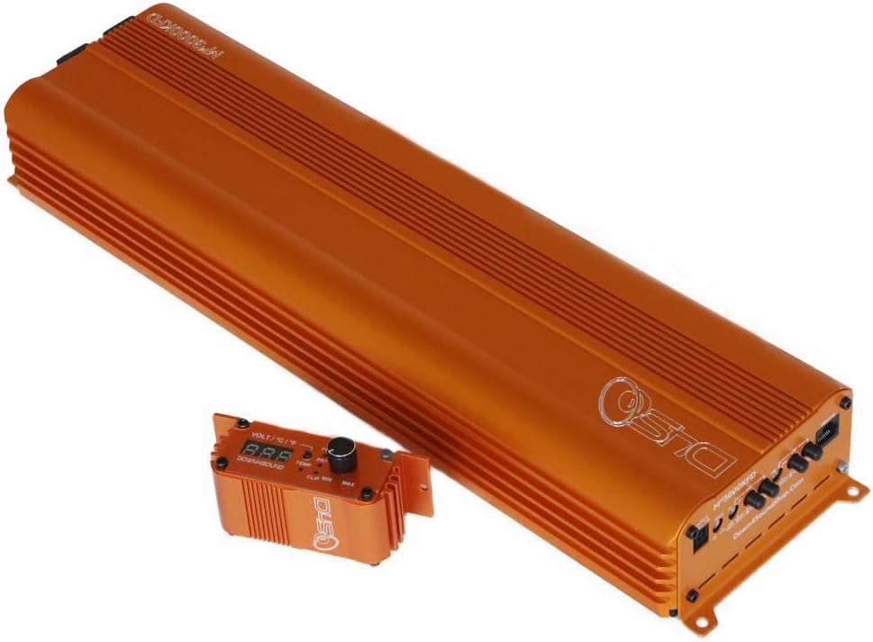 Down4Sound MM3000KFD Mini Maxx Orange 3000W RMS Mini Full Bridge Monoblock Car Audio Amplifier