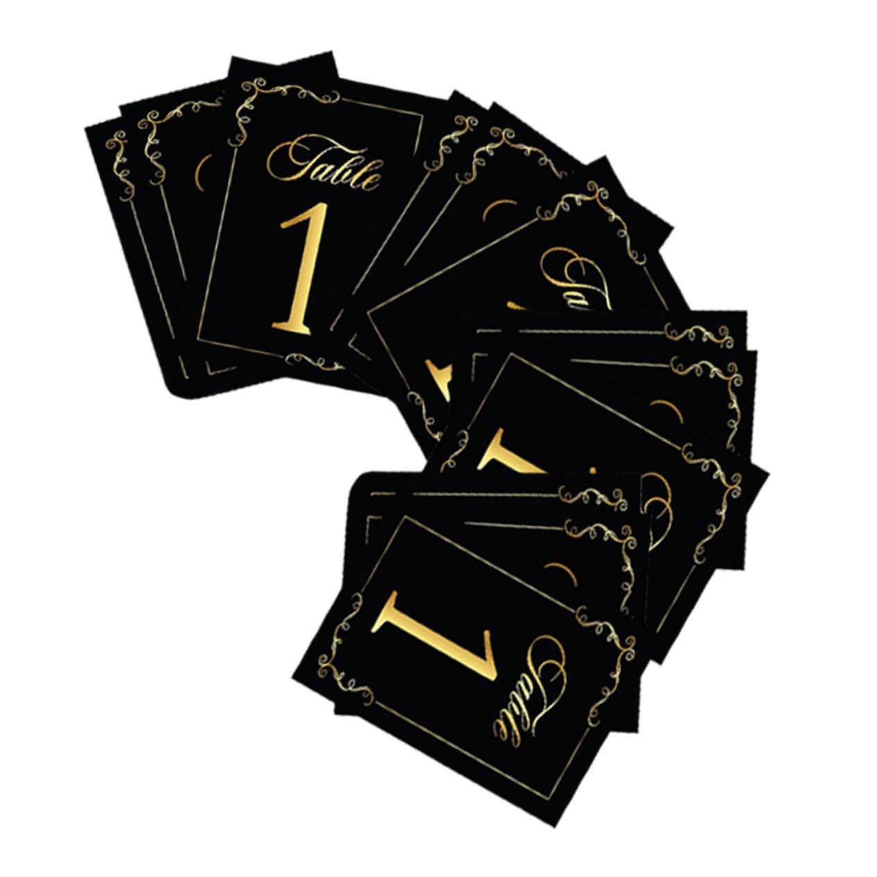 GLEAVI 60stücke Tischkarten Mit Goldfolierung Platzkarten Für Hochzeiten Partys Und Veranstaltungen Doppelseitige Tischnummern Hochwertigem Papier
