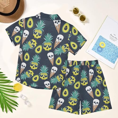 Image of visesunny Boys 2 Pieces T-shirts and Shorts Floral Tops & Shorts Summer Outfits 3-10 Years Clothes