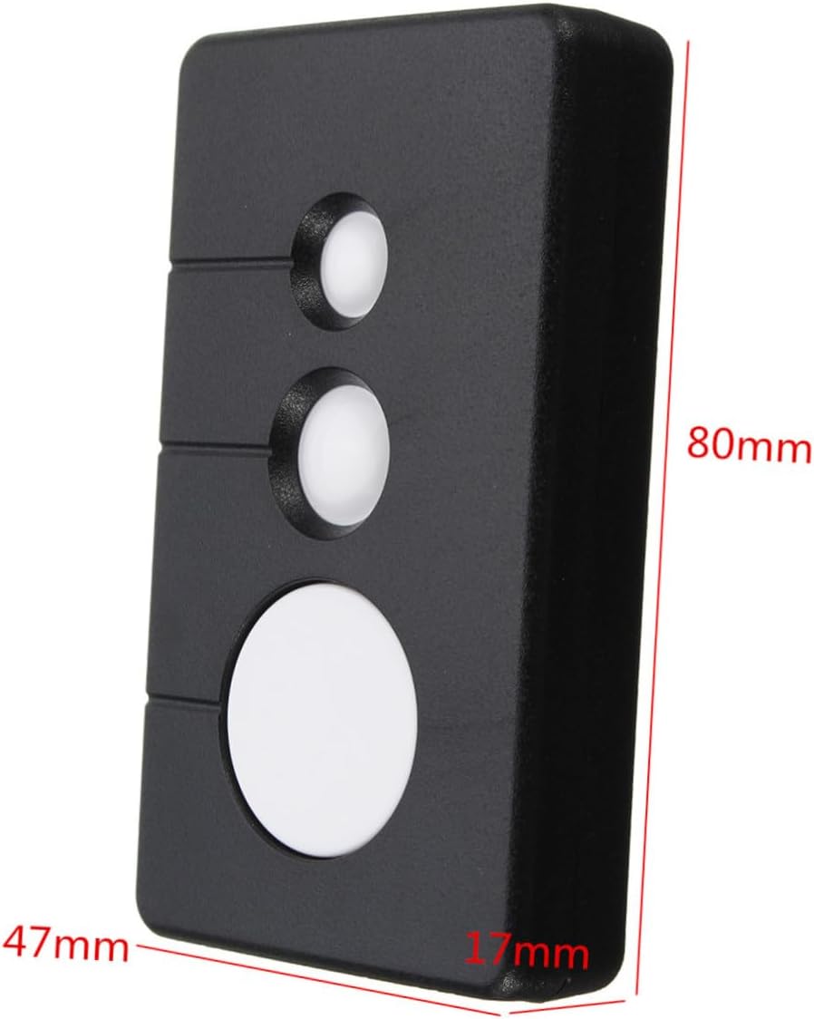 HEMOTON 3pcs 3 Upgrade Your Garage 390mhz Transmitter 3 Buttons Black Rolling Code for Enhanced Security