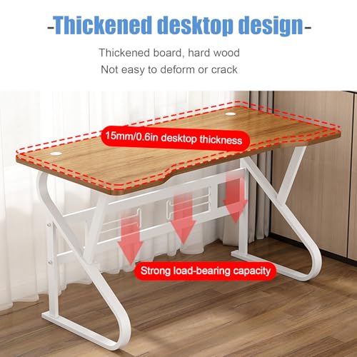 Bureau beige stable pour petits espaces table travail 80x60 - 8