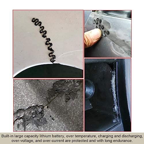 Vislone Máquina de solda de plástico portátil, portátil, cabo dobrável de 90°, kit de reparo de rach