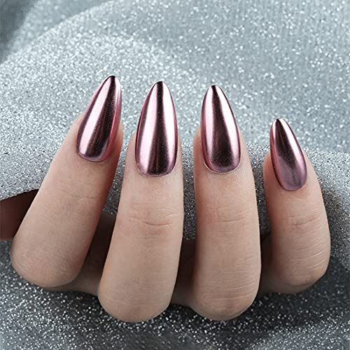 BAQI 2er Pack Magic Chrome Nail Powder Pen Holographische Luftkissennägel Kunststifte mit Spiegeleffekt DIY Glitter… – Bild 4