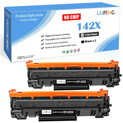 LAIPENG 2 Schwarz Kompatibel 142X W1420X (142A W1420A) Tonerkartusche für HP Laserjet M110 M110we M110w MFP M140 M140w M140we M139 M139we Drucker 2000 Seiten [Ohne Chip, Mit Werkzeugen] thumbnail