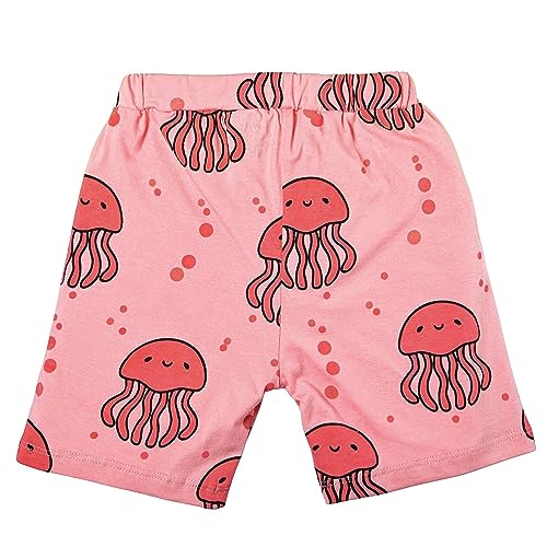 Image of Be Awara Kids Printed Half Sleeves T-shirt & Shorts Clothing Sets, 100% Cotton Soft Unisex Cord Set, Comfortable Wear for Kids With Cool Prints, Everyday Casual Wear for Boys & Girls