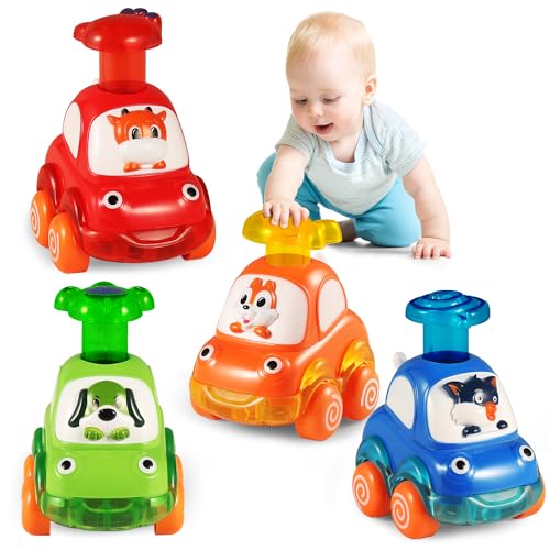 Image of ALASOU Animal Car Toys for 1 2 Year Old Boy|Baby Toys 12-18 Months|1 2 Year Old Boy Christmas Birthday Gifts for Infant Kids|Cars for Toddlers 1-3|Stocking Stuffers for Kids