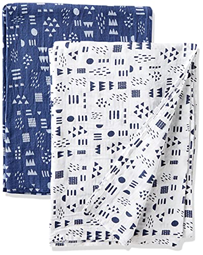 Image of HonestBaby Baby 100% Organic Cotton Swaddle Receiving Blankets (2 Pack)