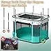 DESELL Portable Cat Playpen, 8-Rod Reinforced Kitten Dog Playpens, Foldable Play Pen for Indoor Cats Enclosed Pet Puppy Doggy Outdoor, Collapsible Tent Kennel Cage House(32