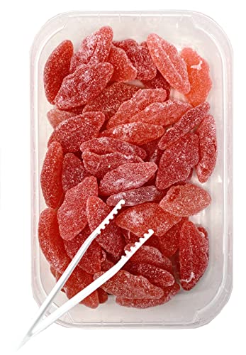 Zweet Sour Gummy Candy Lips 10 Ounce – Sour Kosher Candy, Halal Candy – Resealable Pack Of Sour Gummy Candy #TOP1