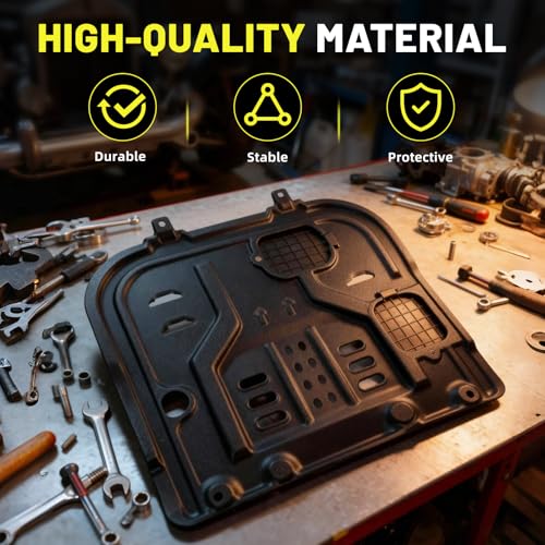 Image of Front Engine Splash Shield fit for Hyundai Elantra 2021-2023 1.6L 1.6T,Under Cover Front Engine Guard Mud Flaps Directly Replace Original