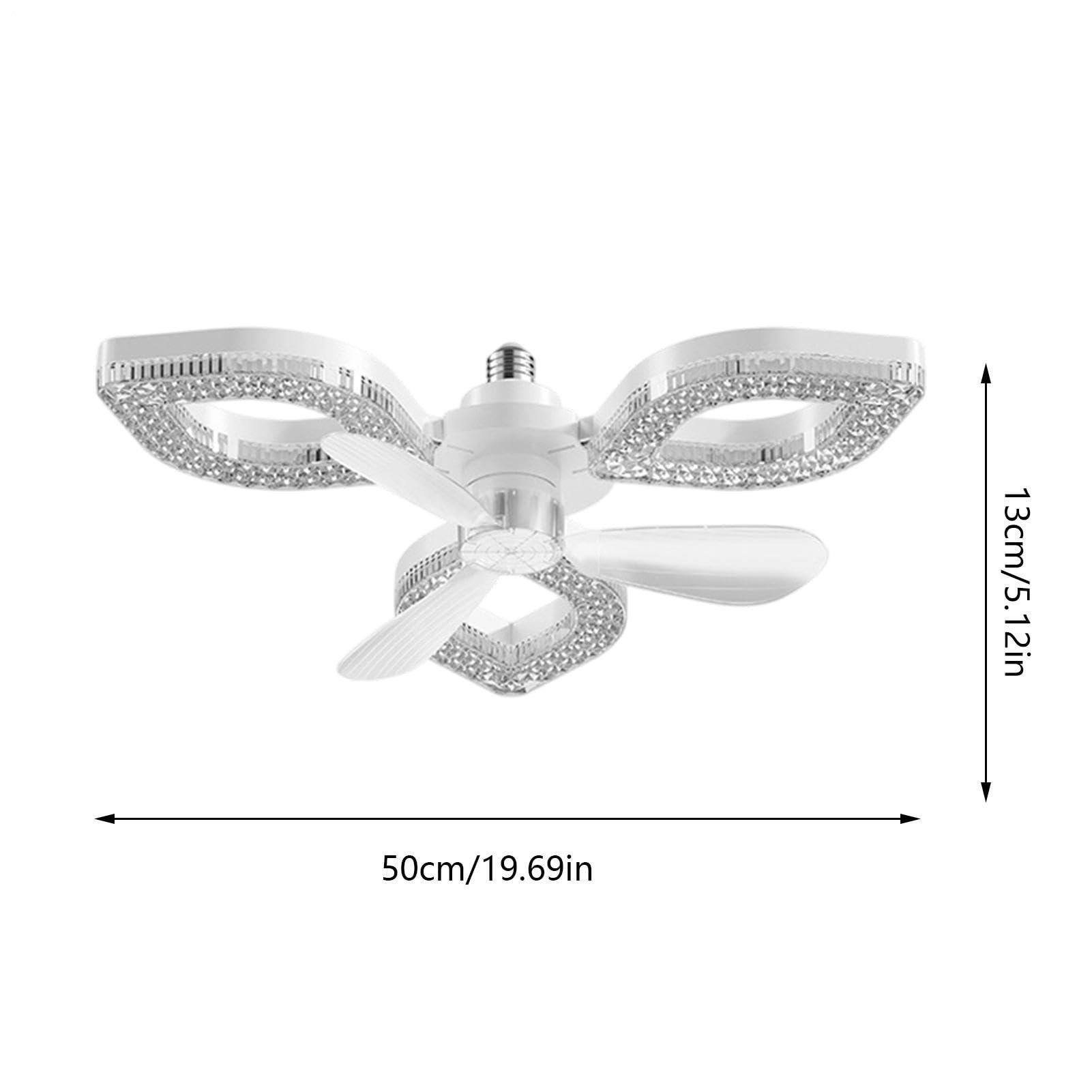 Ventilatori da Soffitto con 3000K-6500K Dimmerabile, 3 Velocità del , Timer