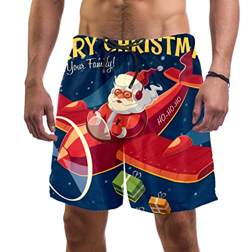 Maillot de bain homme Joyeux Noël : short de plage séchage rapide imprimé