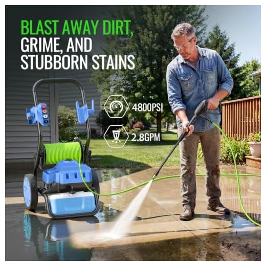 Toyqqeow 4800PSI Electric Pressure Washer