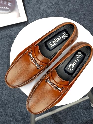 Image of TROTUS Men's Loafer for Men | Stylish & Comfortable with Soft Cushioned Insole | Hand-Stitched Design for Trendy
