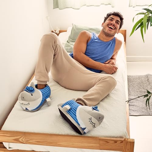 Coddies Business Shark Slippers - Funny Slippers - Plush Fish Sandals - Cloud Shark Slides for Women, Men & Kids4