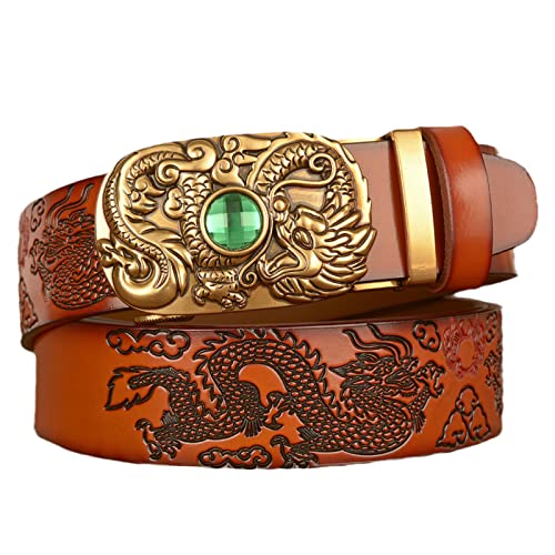 Ceinture en cuir dragon homme idéale pour costume et grandes occasions