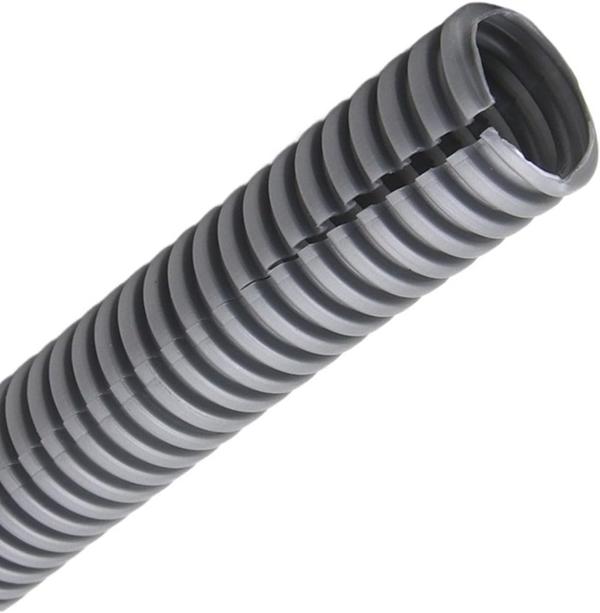 Guaina corrugata Flessibile in PP | Multicolor AD11.6-34.5xID8-29mm for cavo: gestione dei cavi(Grey,AD 25 x ID 20mm)