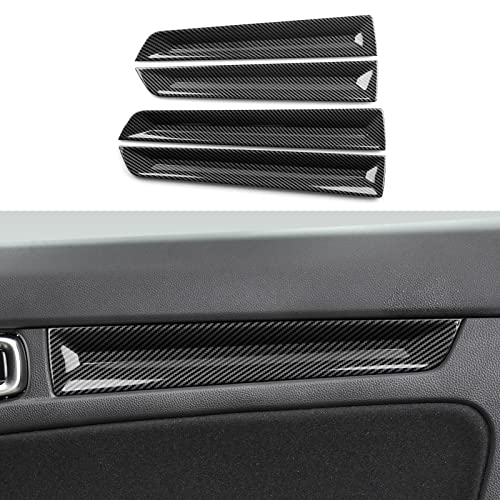Image of Car Inner Door Handle Strips Cover Decals for 2022 2023 2024 2025 2026 Honda Civic 11th Gen Accessories ABS Carbon Fiber Interior Stickers