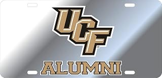 Elite Fan Shop NCAA Mirrored Acrylic License Plate Alumni