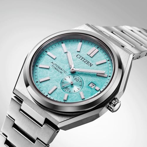 Image of Citizen Zenshin Super Titanium Lightweight Automatic Men's Watch | 5X Harder, 40% Lighter, Scratch & Rust Resistant | Integrated Bracelet | Small Seconds | 100M Water Resistance | NJ0180-80M