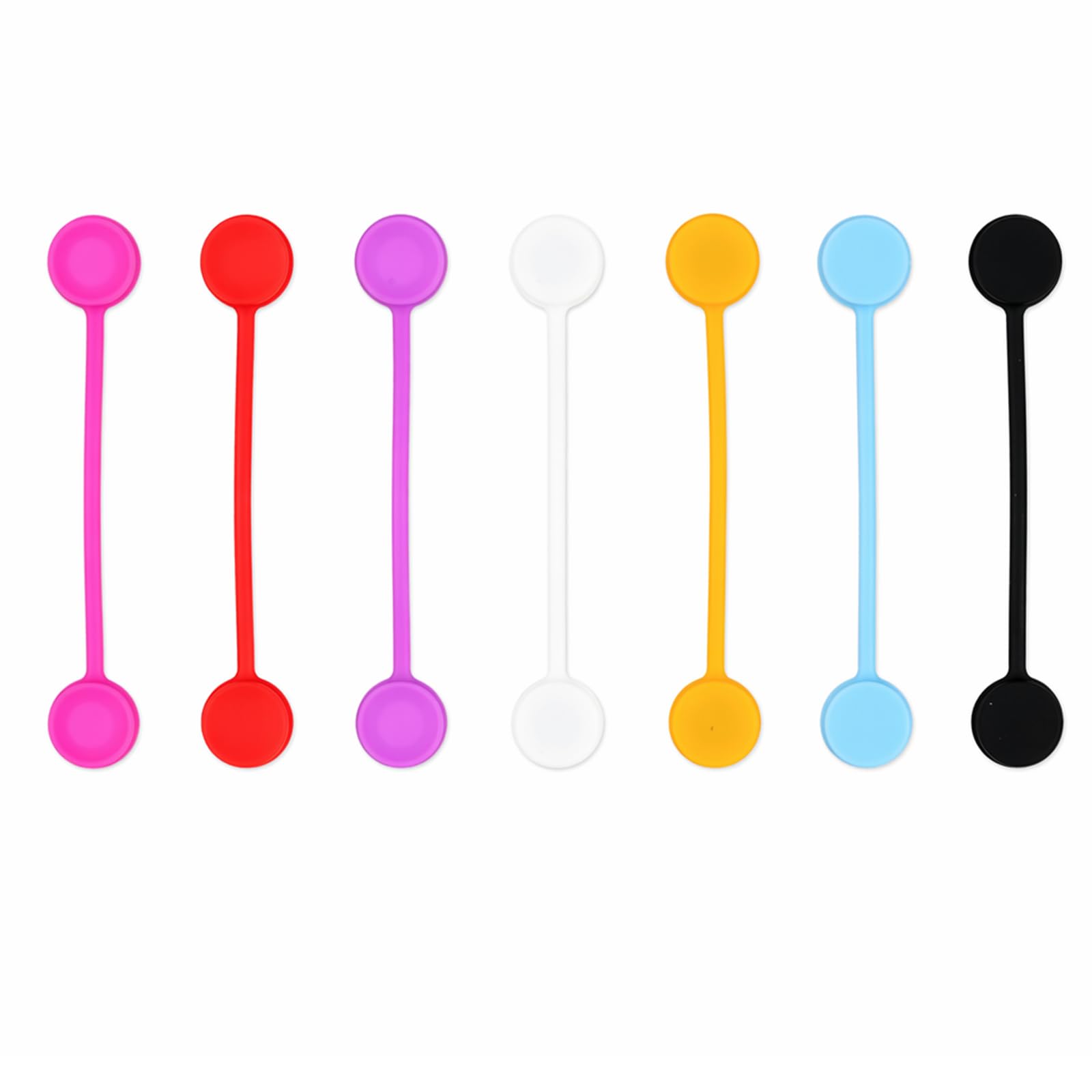 Magnetic Cable Ties, Reusable Silicone Cord Organizer, Multi-Purpose Cable Tidy Clips for USB Cords, Headphones, Home, Office and School（14 Pcs）