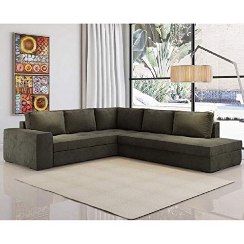 Sofá de Canto 5 Lugares Laura Siena Móveis Bombom