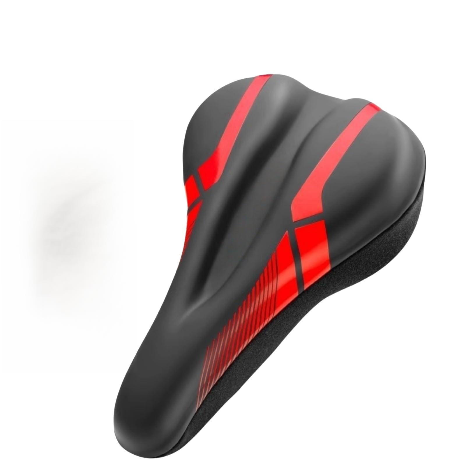 ROSSRORE Bike Seat Cover, Gel Padded Bicycle Seat Cushion for Men Women, Extra Soft Exercise Bike Seat Cover Compatible with Peloton Spin & Stationary Bikes, Waterproof Breathable Non Slip Saddle Pad