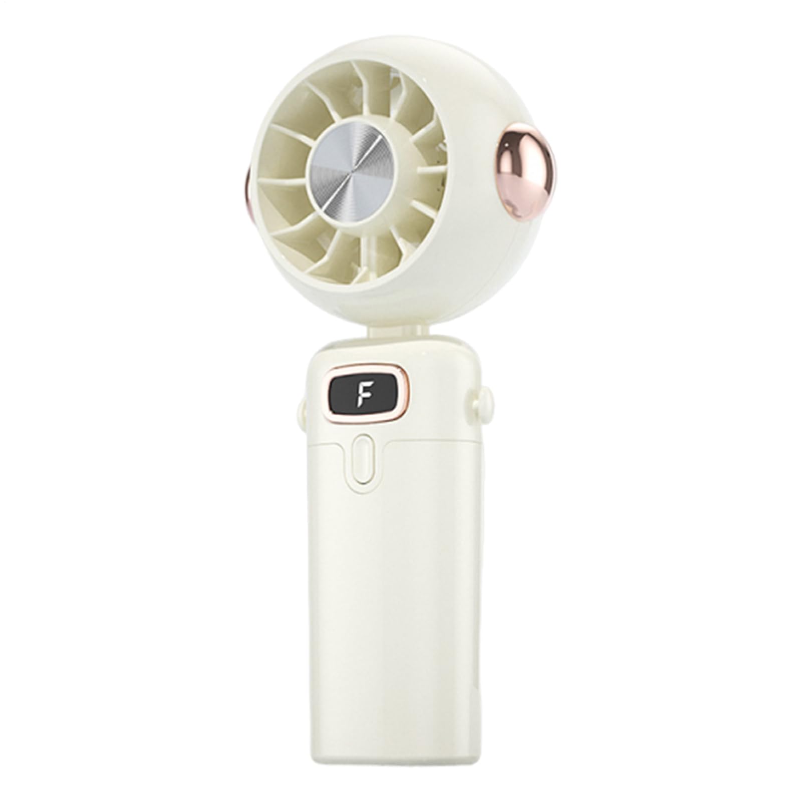 Ventilateur portable silencieux USB avec batterie intégrée et manche pliable