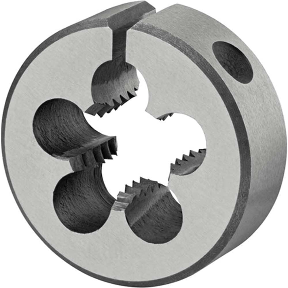 Dormer F300M12X1.5/16 Adjustable Die, M12, Bright Coating, High Speed Steel, 7/16" Height