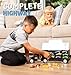 Toy Truck Transport Car Carrier Toy for Boys and Girls Age 3-10 yrs Old - Hauler Truck Includes 6 Cars and Accessories - Fits 28 Car Slots - Ideal Gift for Kids