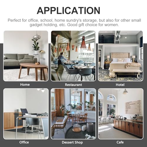 Garneck Caja Organizadora Transparente de Plástico 9 Compartimentos para Joyas y Cosméticos Organizador de Escritorio con Cajones Almacenamiento para Oficina y Accesorios Pequeños - imagen 6