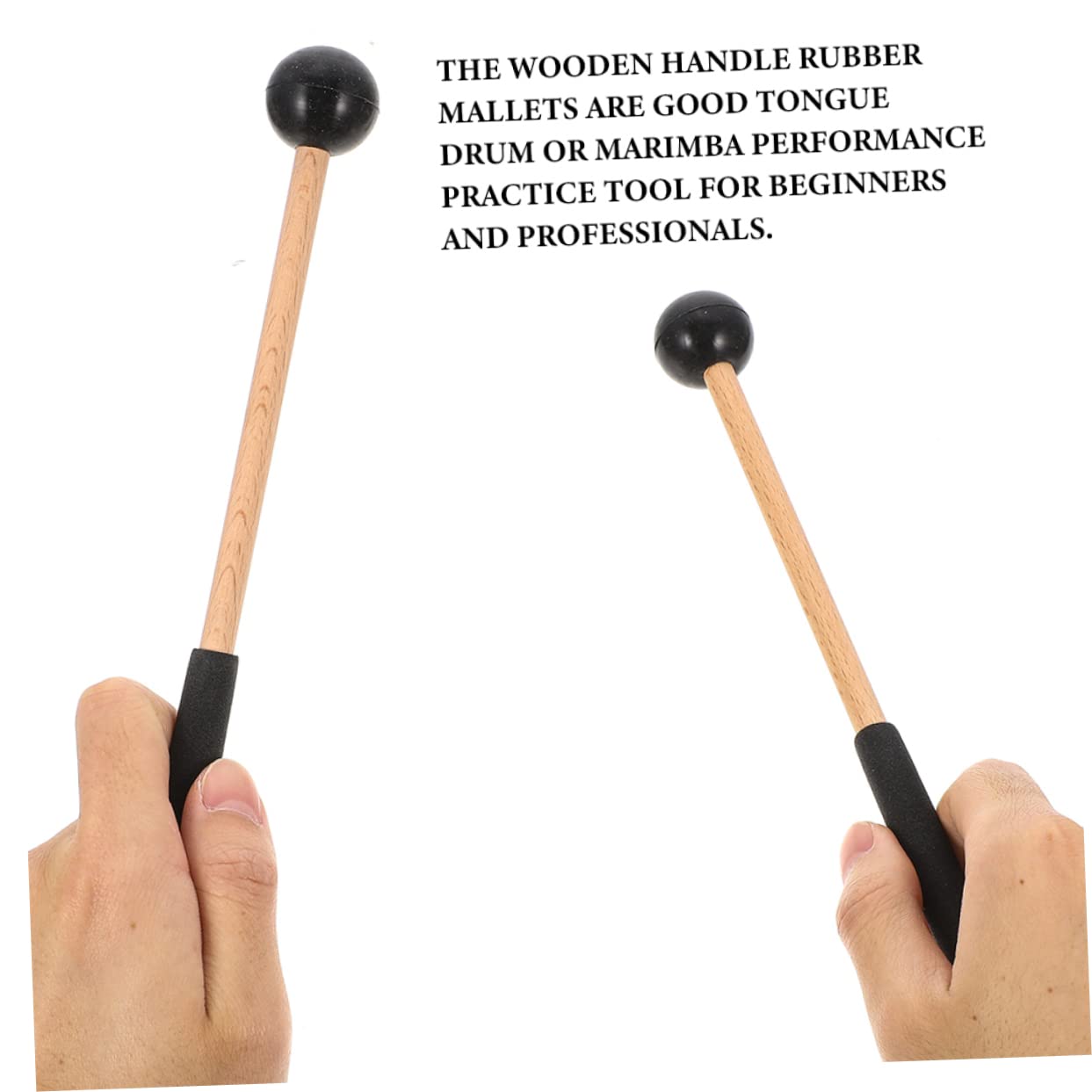 ibasenice 6pares Mallets De Percusión Para De Lengua Accesorio Musical Resistente y Duradero Para Xilófono y Marimba Para Actuaciones Escenario
