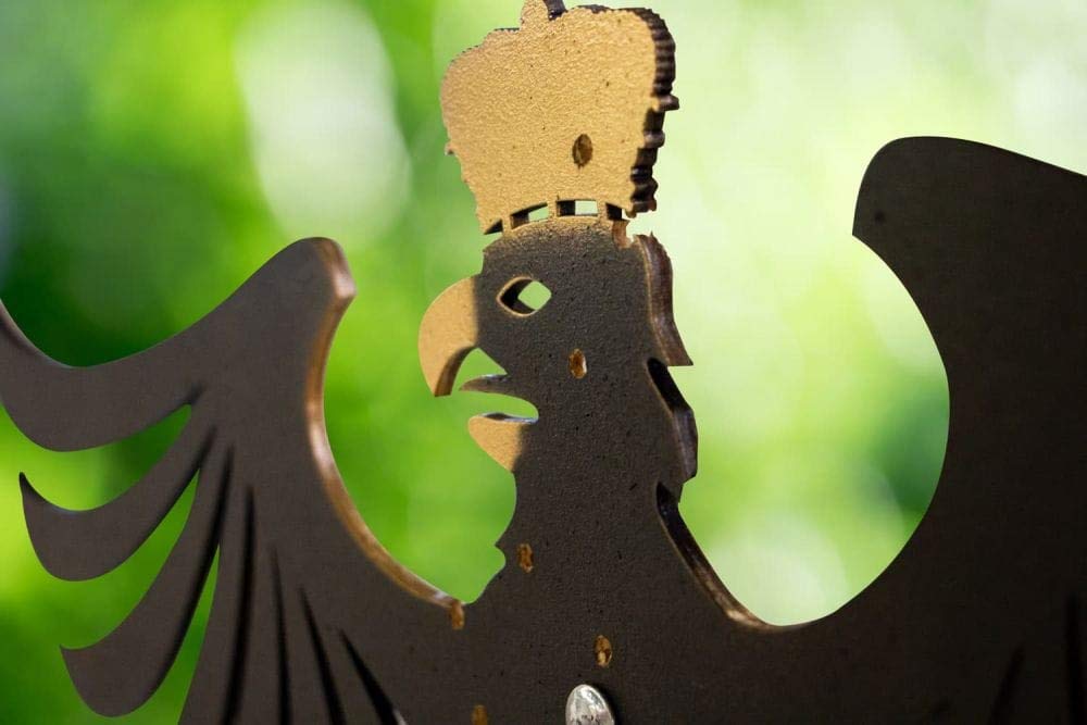 Schützenvogel Fritz aus Holz, Schützenadler für Vogelschiessen mit Luftgewehr, Schützenfest Natur