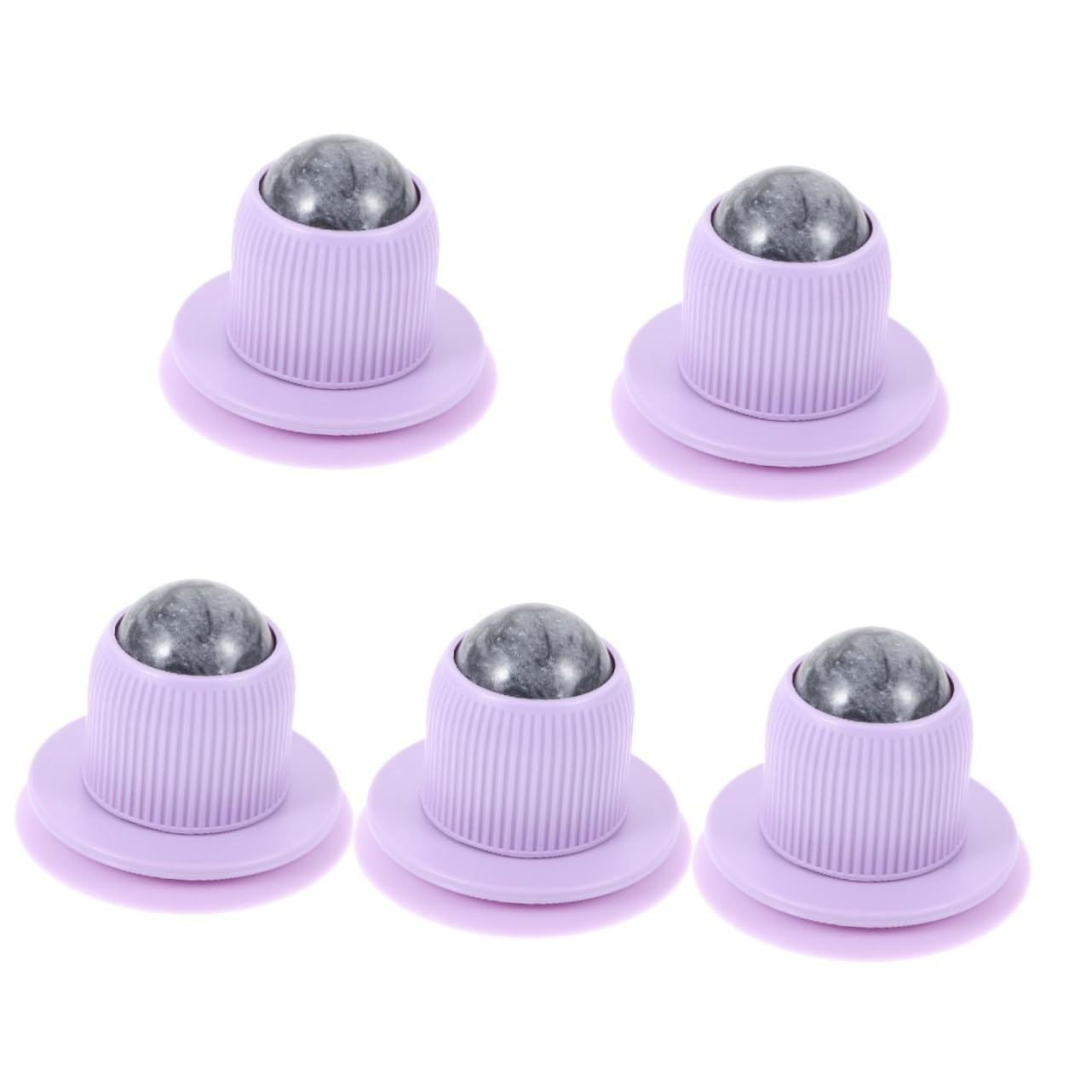 Beavorty 5 Pz Massaggiatore a sfera rotante coppette schiuma palla massaggiante decontratturante muscolare comodo strumento di rilassamento muscolare macchina per massaggio linfatico