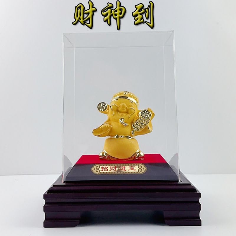 Amazon.com: RWSEFK 日进斗金财神【礼盒装】 16 * 13 * 20.5cm/绒沙金