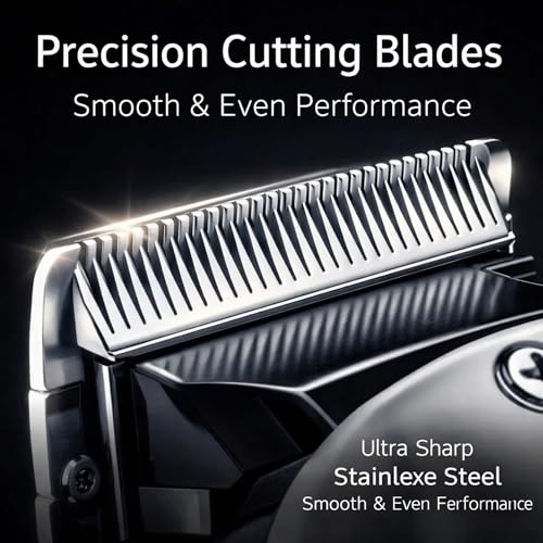 Image of ASBAH Professional Speed Cut Hair Clipper for Men - Precision Cutting Blades, Adjustable Taper Lever, 8 Guide Combs,Barber & Salon Hair Cutting Machine-1 Year Warranty with Lifetime Repairs & Services