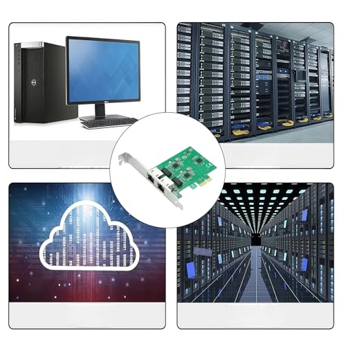 Tarjeta de red PCIe a doble puerto Gigabit Ethernet con chip RTL8111 para expansión de red en escritorio y servidores miniatura 2